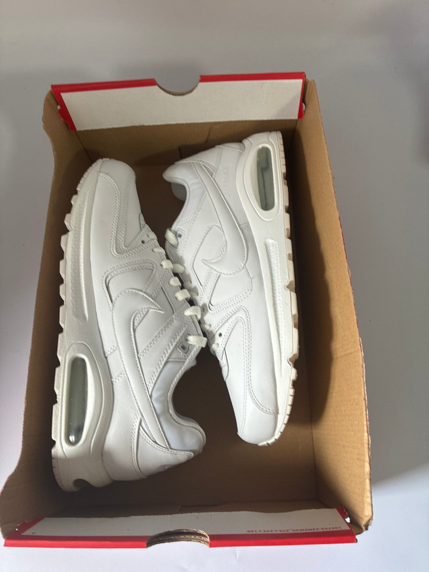 NIKE AIR MAX COMMAND LEATHER white/white-metallic silver new size:11.5men 749760102