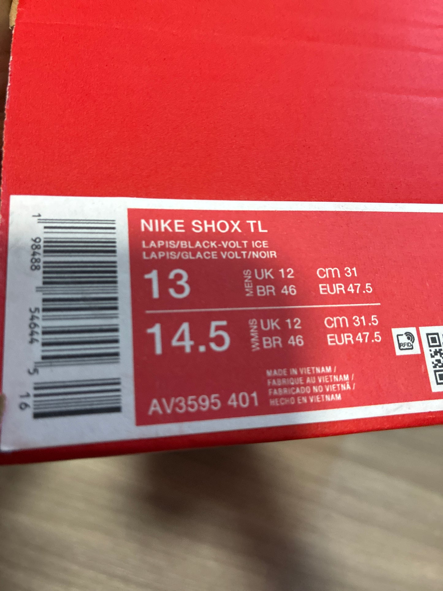 NIKE SHOX TL 13M AV3595401