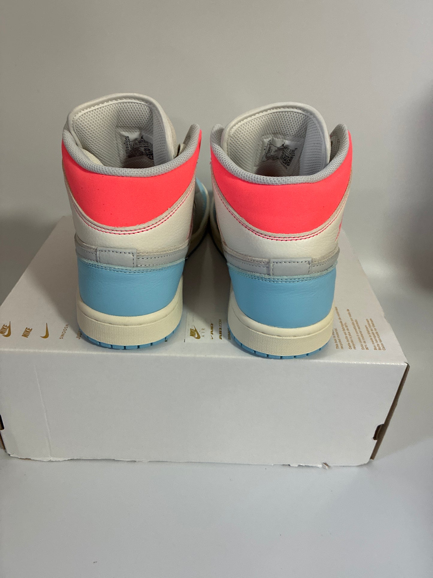 WMNS AIR JORDAN 1 MID sail/blue chill-hot lava new size:9.5 IM7420 133