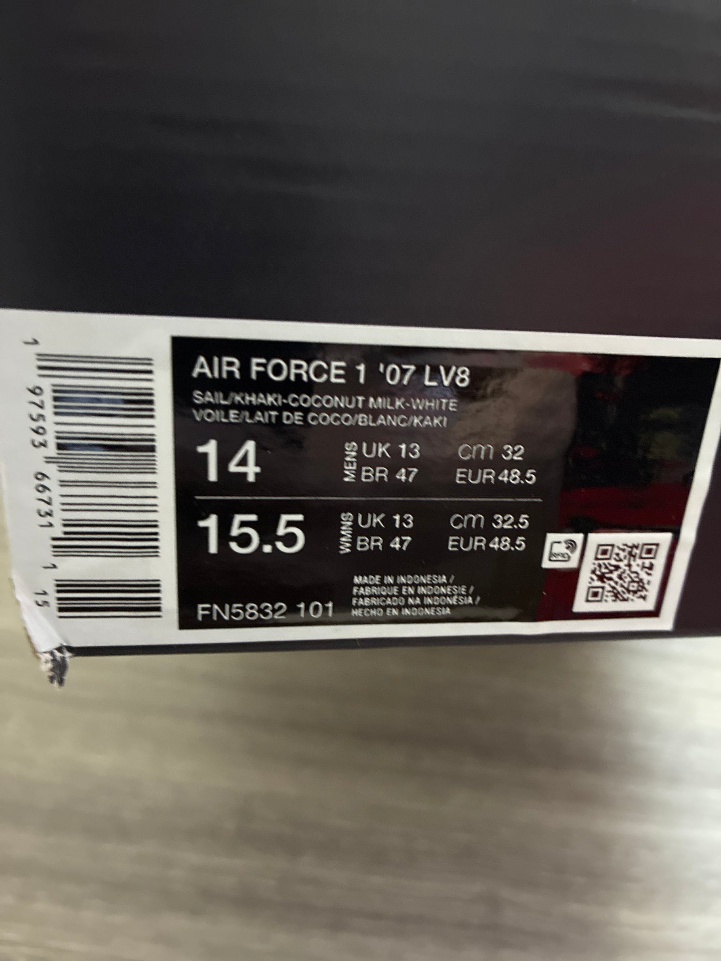 AIR FORCE 1’07 14M FN5832101
