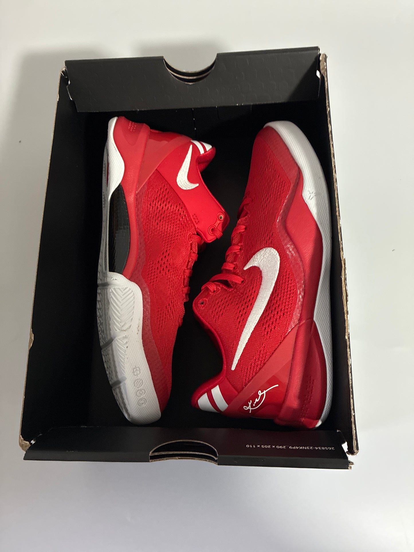 KOBE VIII(GS) university red/white new size:5Y FN0266 601