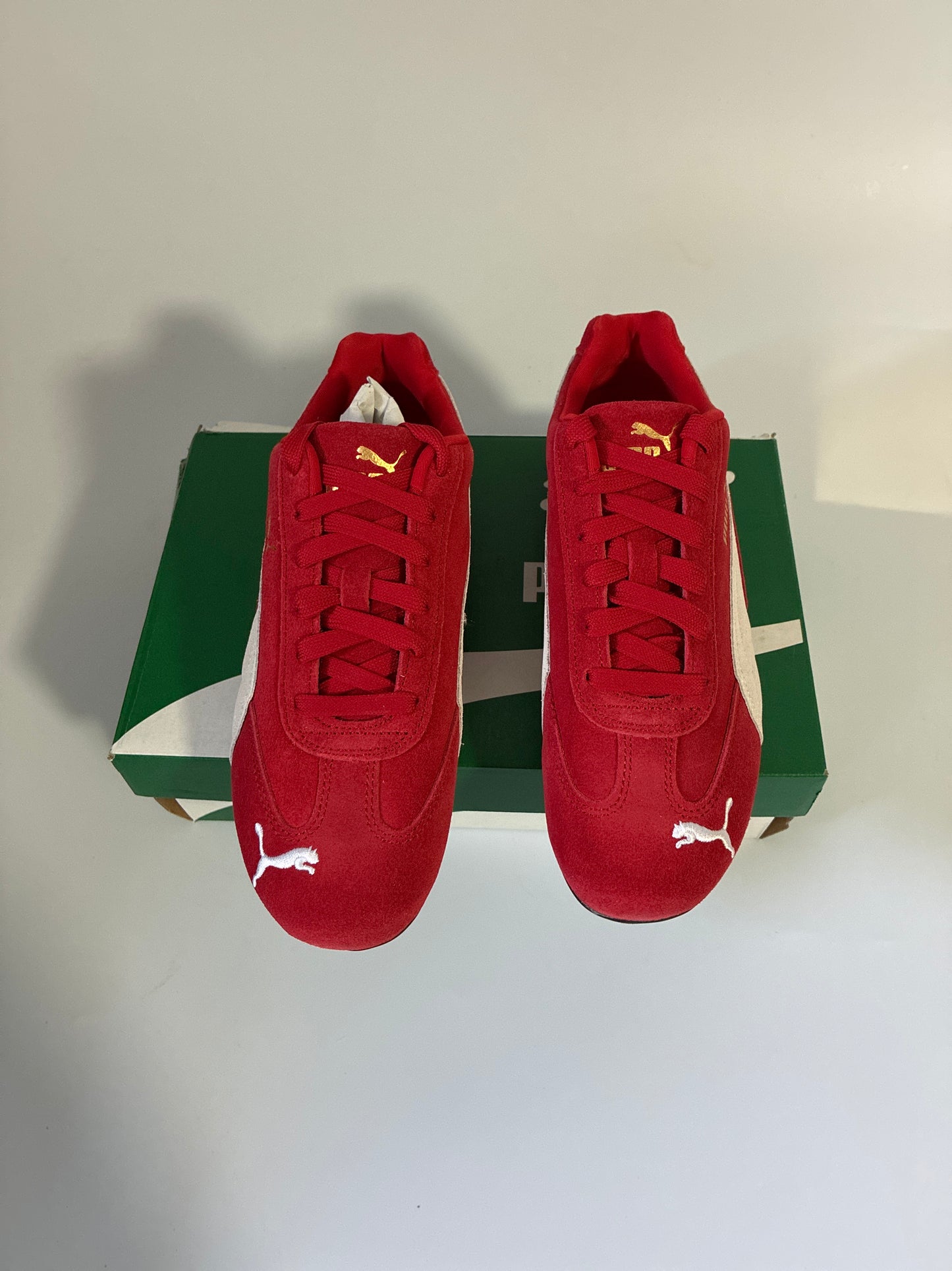 SPEEDCAT JR red-puma white 401698 02 new size:6.5 Y Junior