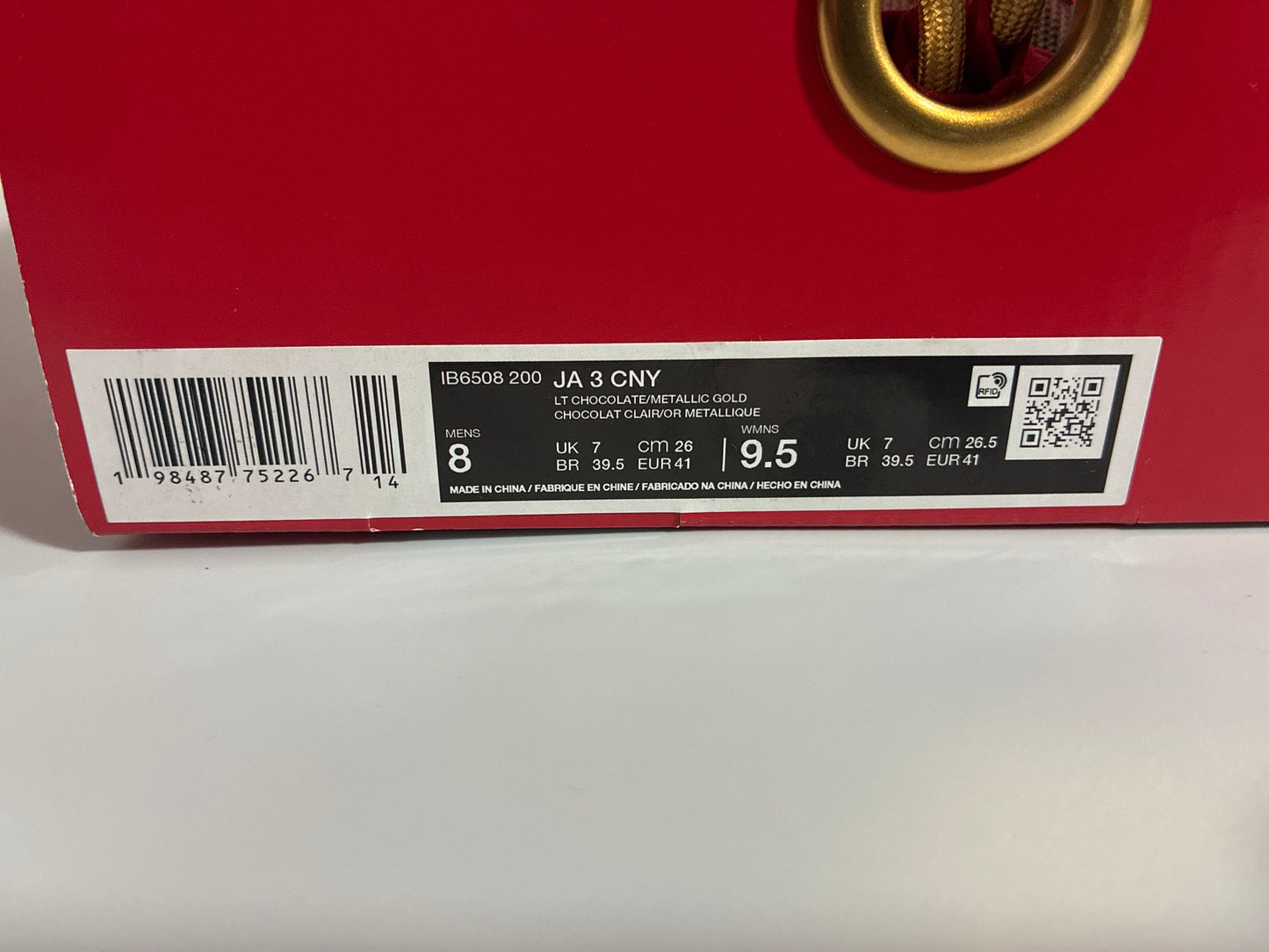 JA 3 CNY LT chocolate/metallic IB6508 200 brand new