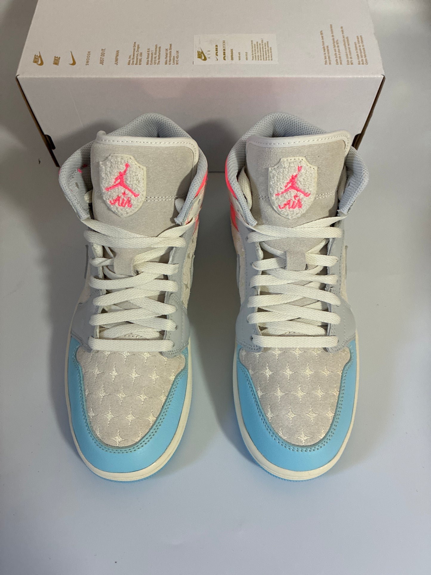 WMNS AIR JORDAN 1 MID sail/blue chill-hot lava new size:9.5 IM7420 133