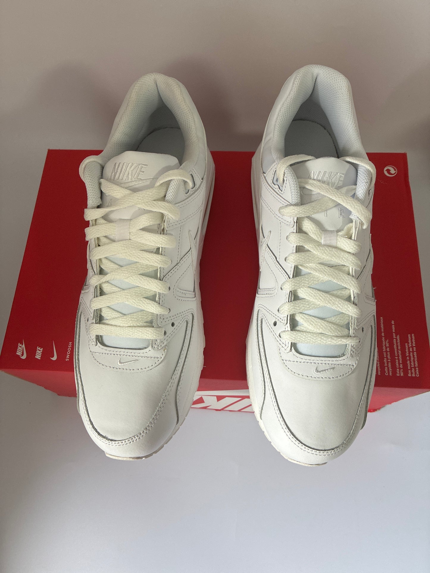 NIKE AIR MAX COMMAND LEATHER white/white-metallic silver new size:11.5men 749760102