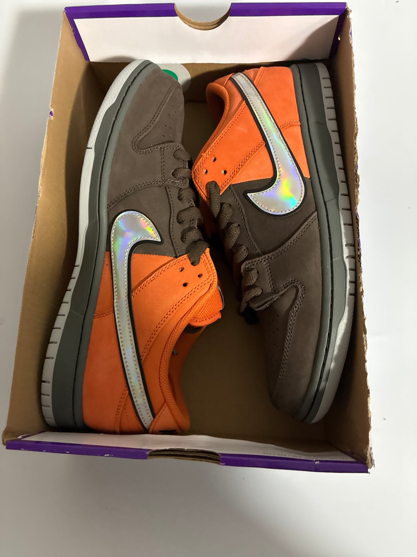 NIKE SB DUNK LOW PRO safety orange/wolf grey size:11.5M new IR1888 800