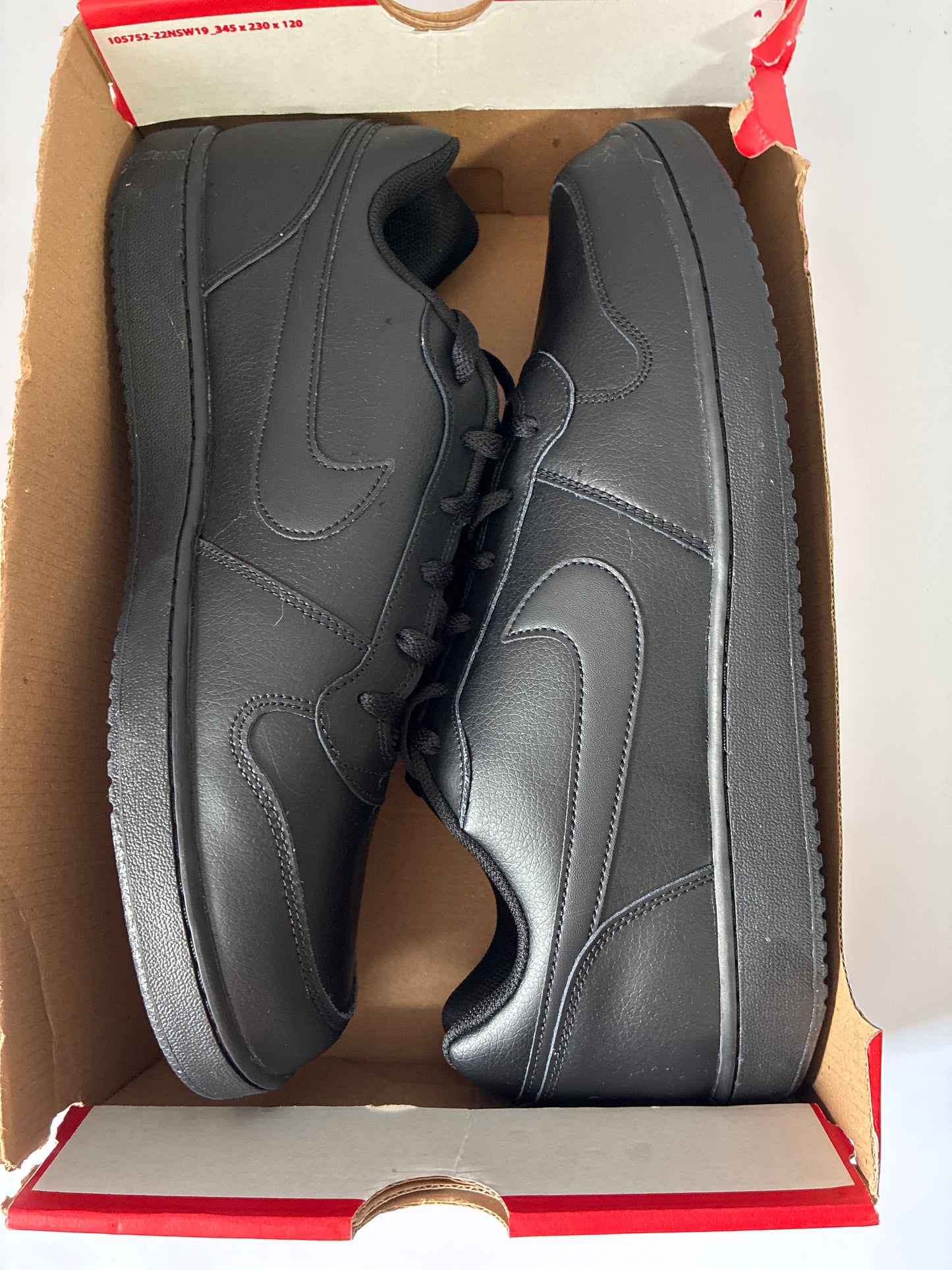NIKE EBERNON LOW black/black new size:15MEN