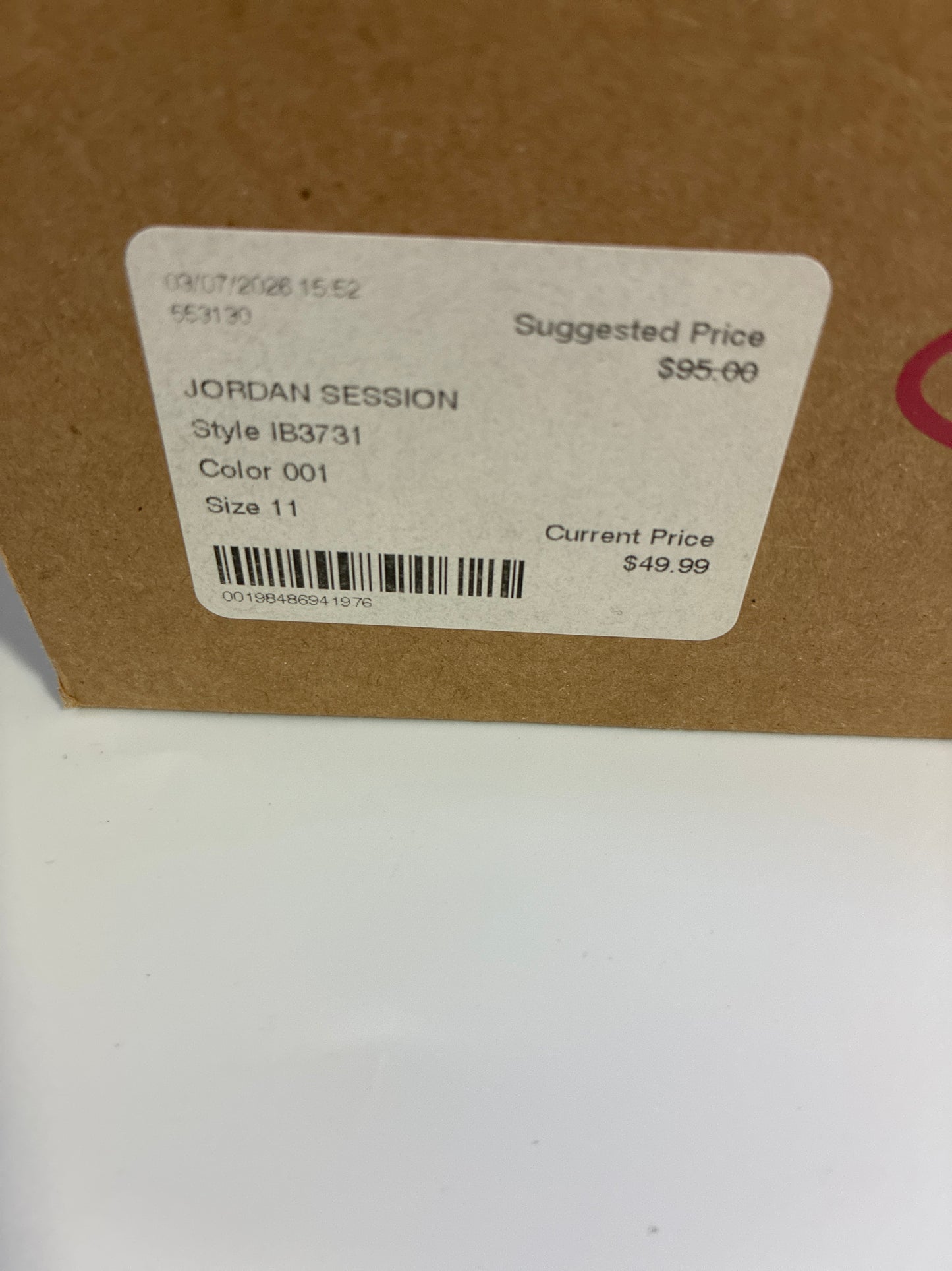 JORDAN SESSION NEW SIZE 11M IB3731