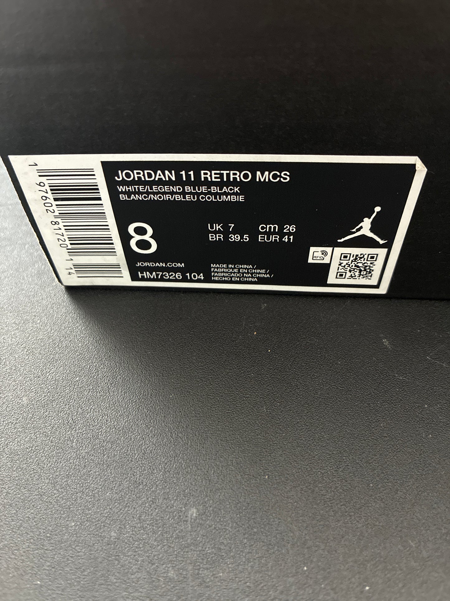 JORDAN 11 RETRO MCS