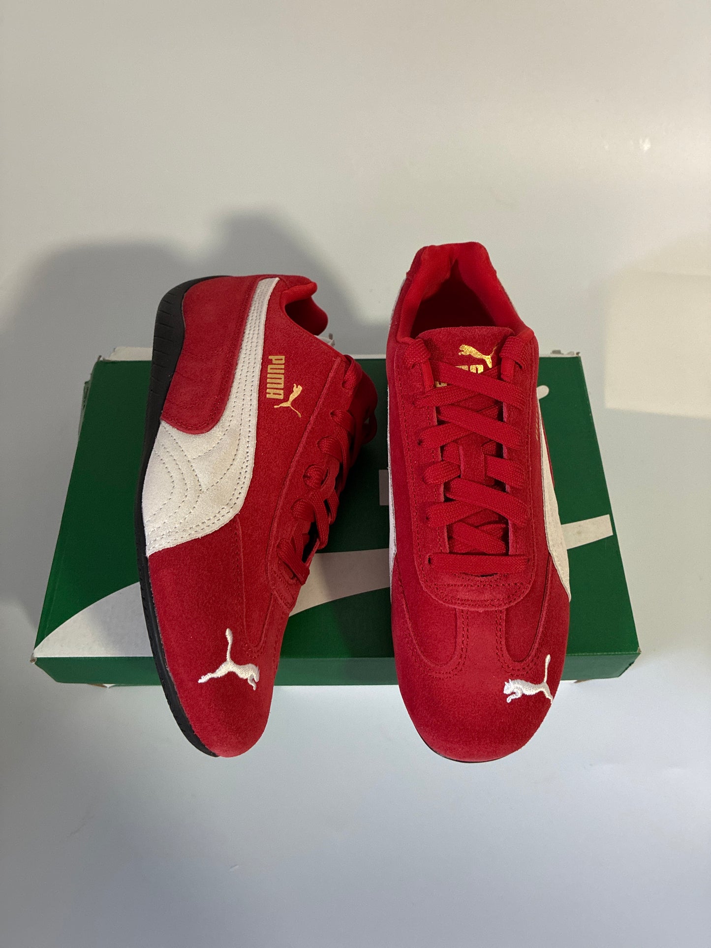 SPEEDCAT JR red-puma white 401698 02 new size:6.5 Y Junior