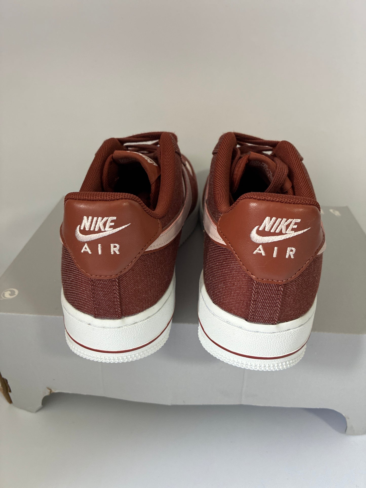W AIR FORCE 1’07 SE cinnamon/silt red-white new size:10 IB6642 200