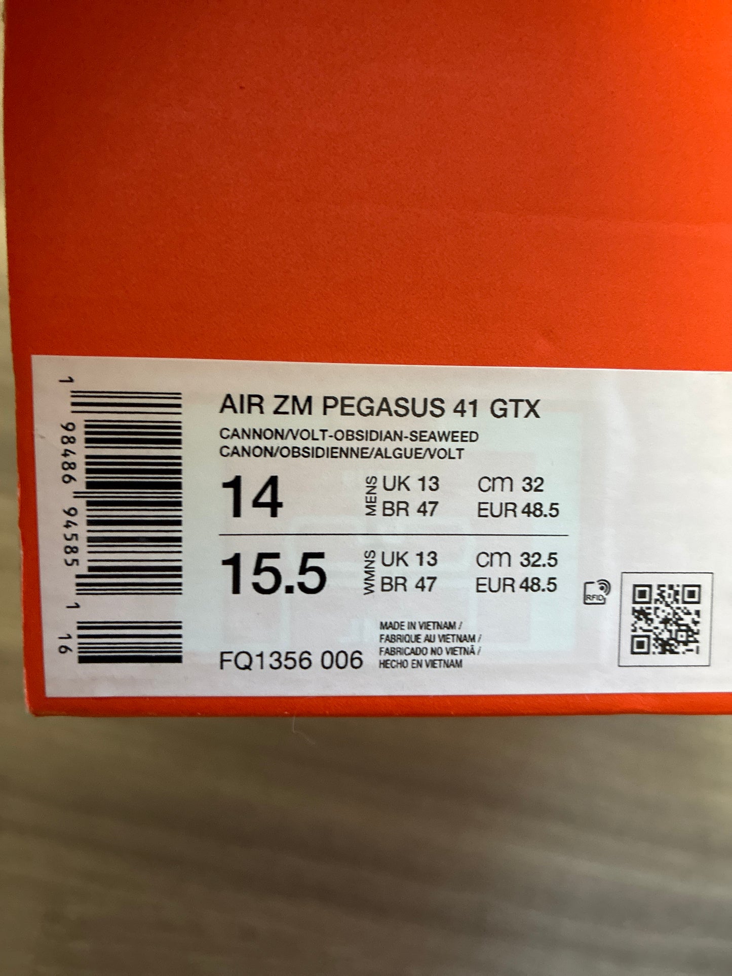 AIR ZM PEGASUS 41 GTX 14M FQ1356006