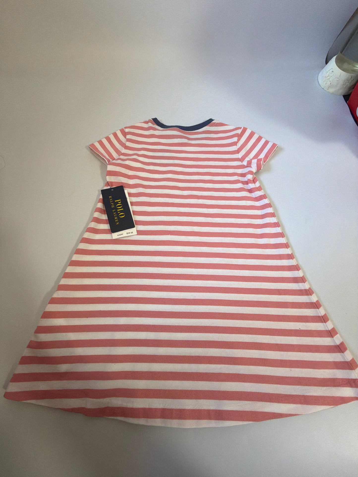 Ralph Lauren stripe logo cotton Jersey Dress your Wishlist Girls size 3