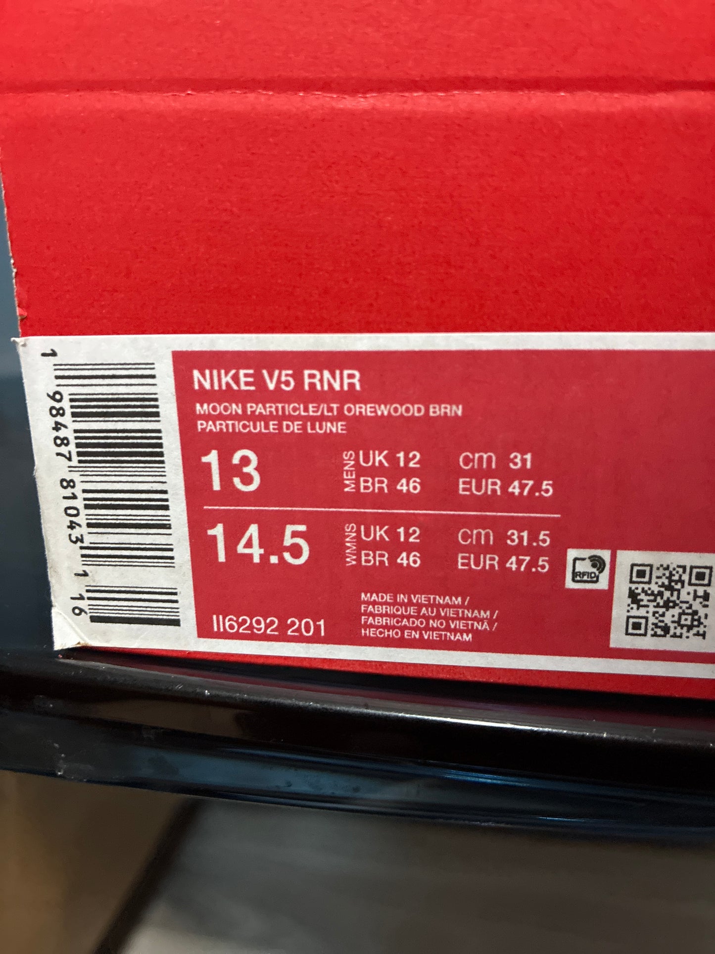 NIKE V5 RNR 13M II6292201