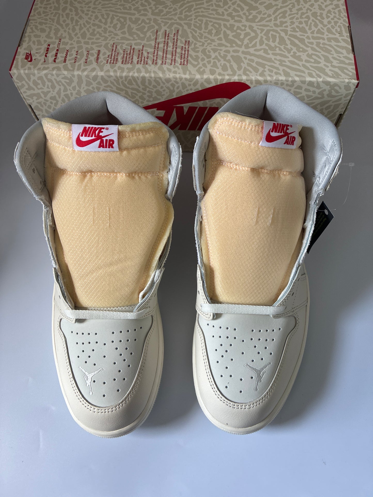 AIR JORDAN 1 RETRO HIGH OG sail/university red -pale ivory new size:12.5men IH4363 100