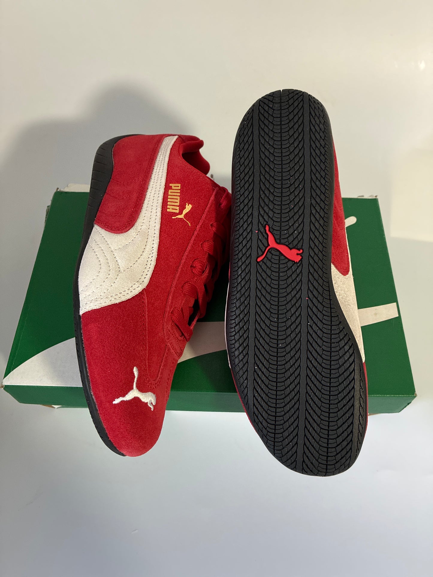 SPEEDCAT JR red-puma white 401698 02 new size:6.5 Y Junior