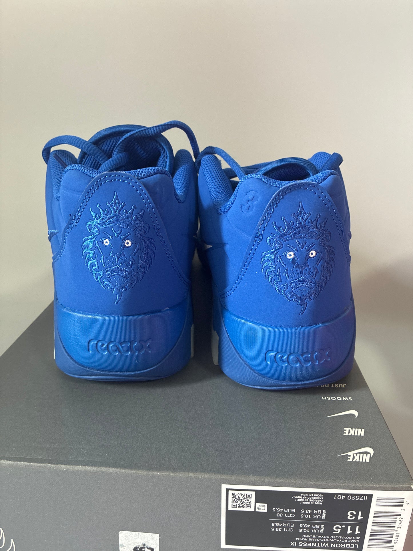 LEBRON WITNESS IX game royal/white-game royal new size:11.5men II7520 401