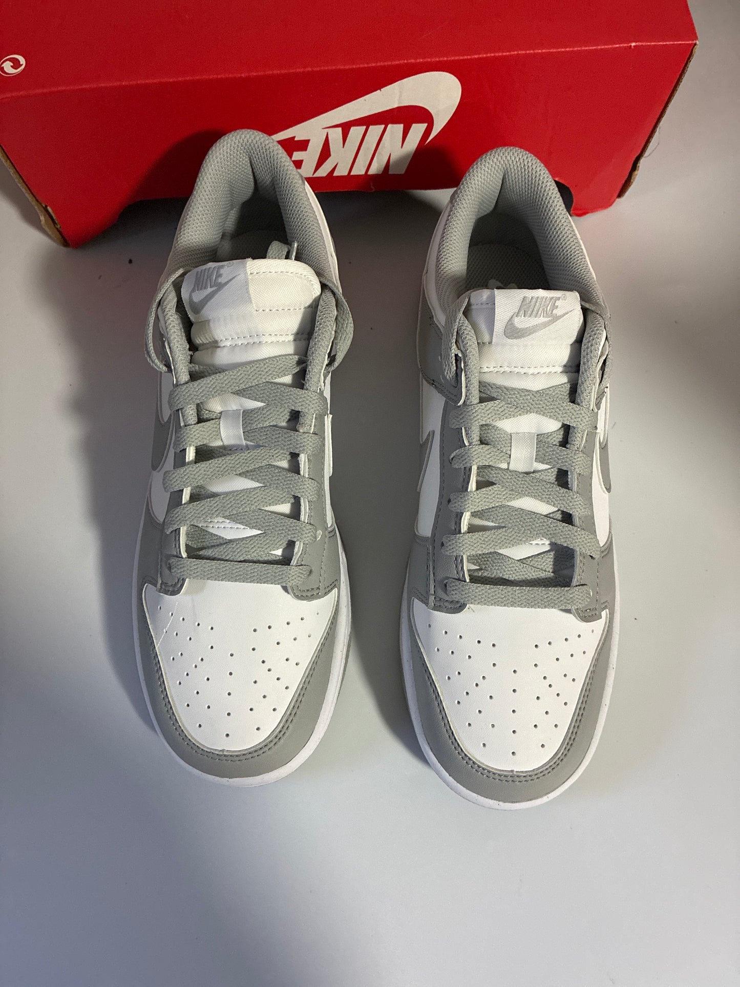 W NIKE DUNK LOW NEXT NATURE white/lt smoke grey size10 new DD1873 113
