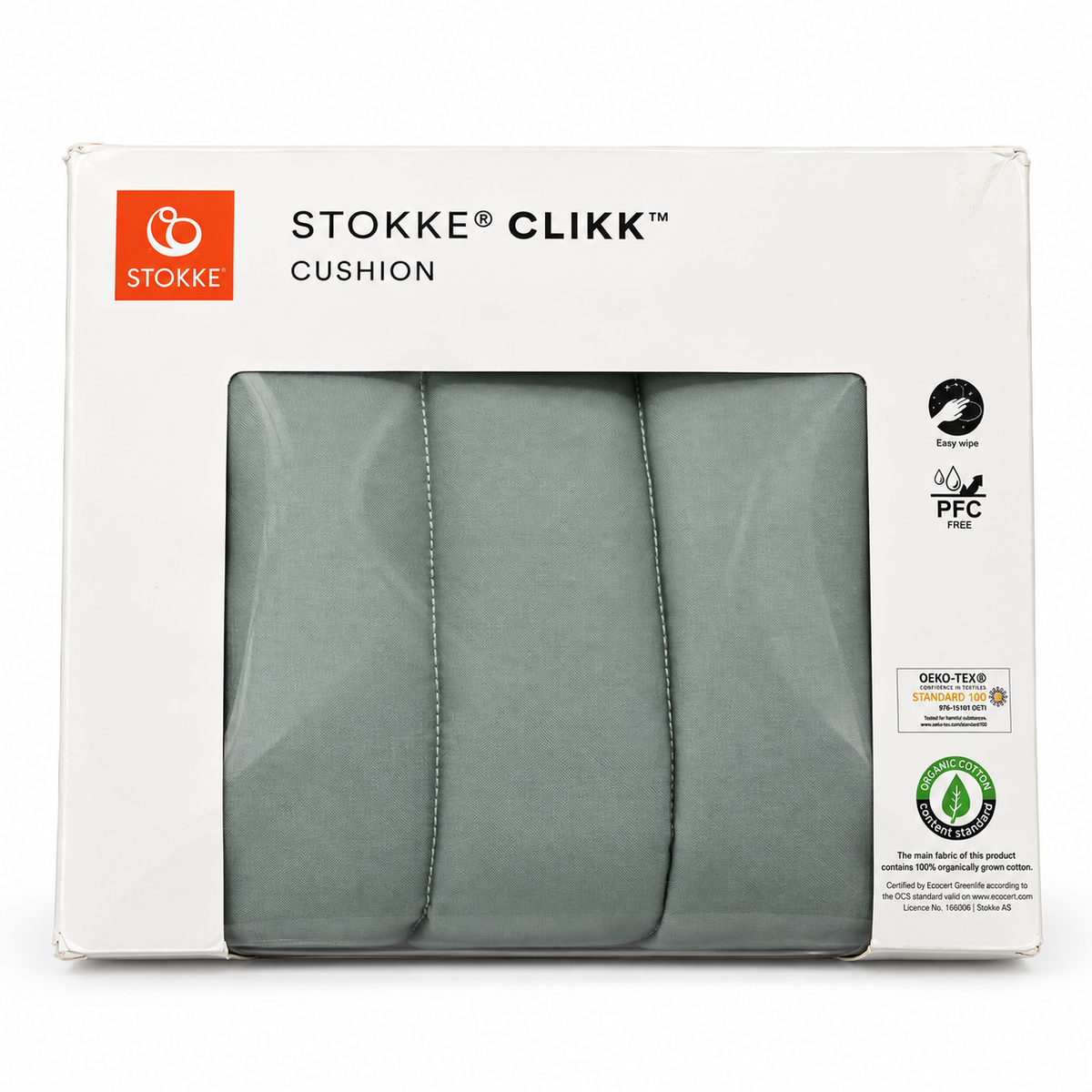 Stokke Clikk Cushion – Cojín para Silla Alta de Bebé | Glacier Green
