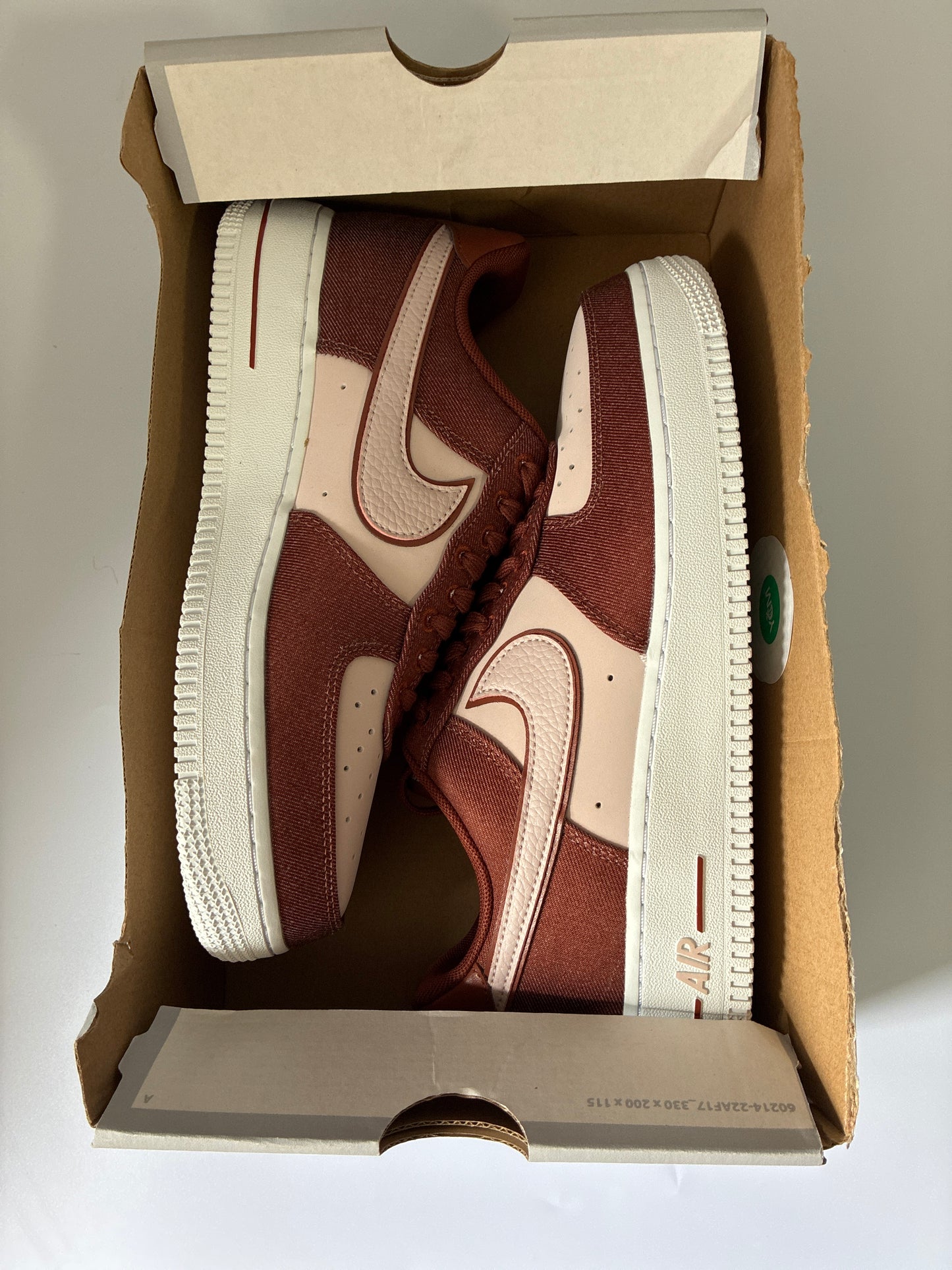 W AIR FORCE 1’07 SE cinnamon/silt red-white new size:10 IB6642 200