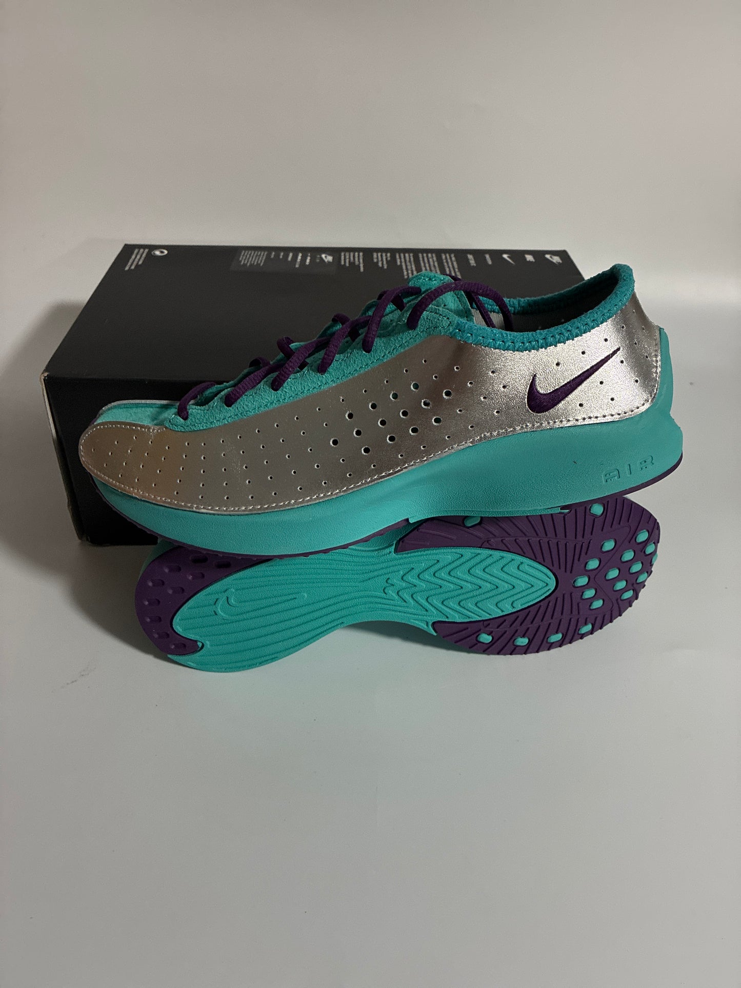 W NIKE AIR SUPERFLY metallic silver/night purple new
