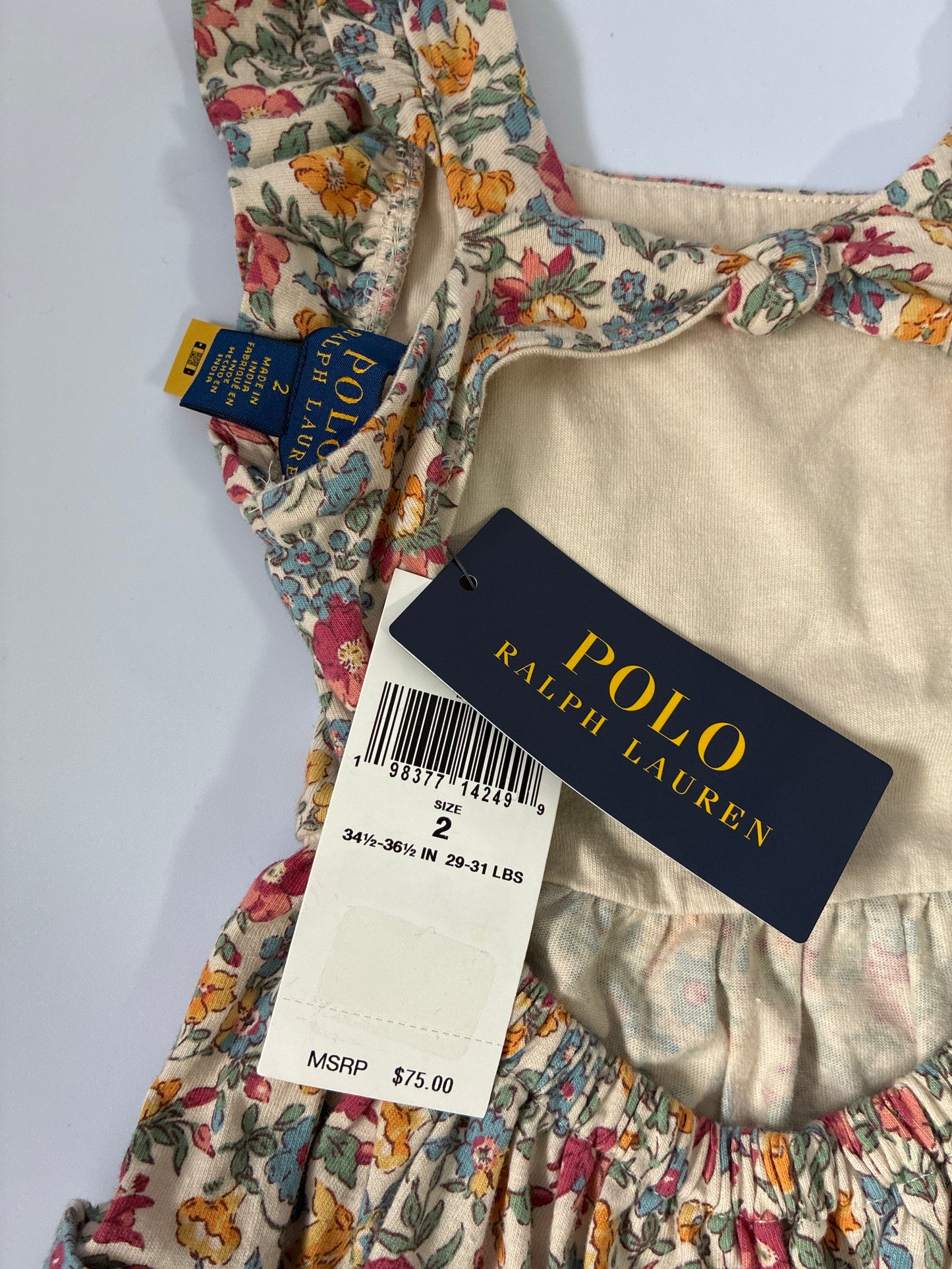 Vestido floreado Polo Ralph Lauren size 2