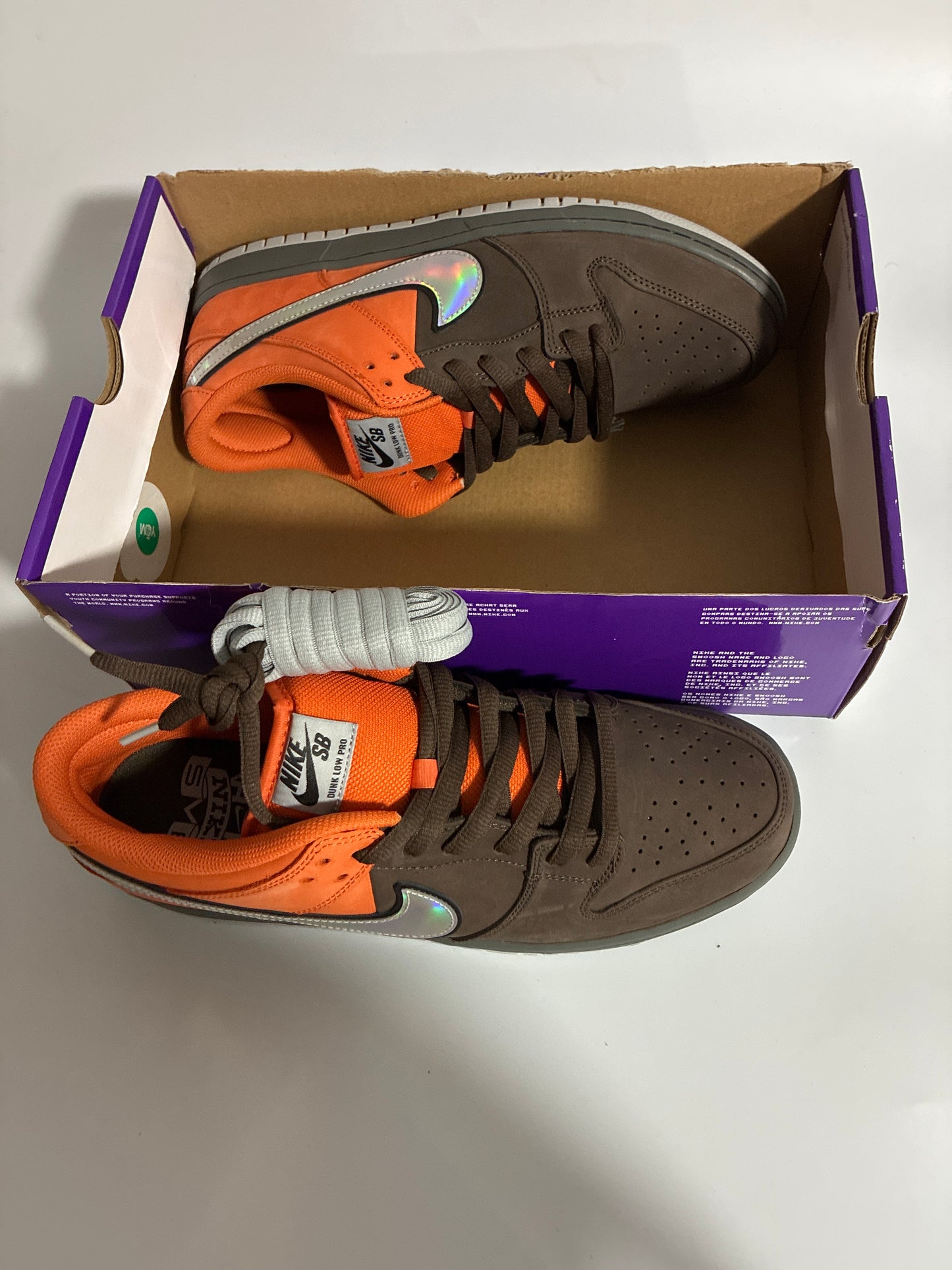 NIKE SB DUNK LOW PRO safety orange/wolf grey size:11.5M new IR1888 800