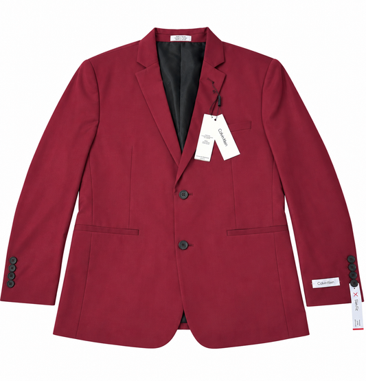 Blazer Calvin Klein X Slim Fit para Hombre Burgundy